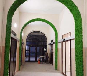 MOSS arches and moss walls at municipality building