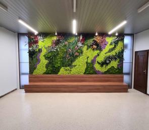 Green wall  MOSS wild at the lobby of KNSB